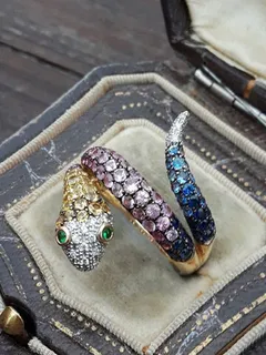 Anillo Unisex Serpiente Coloreada
