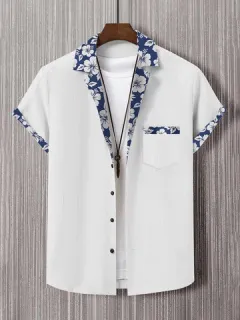 Floral Print Revere Shirts