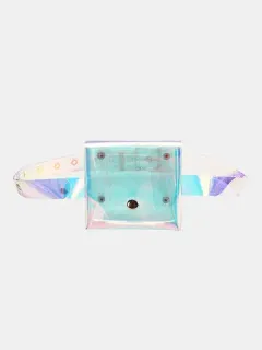 Mujer Transparente Mini Láser Cintura Bolsa Rectángulo Bolsa
