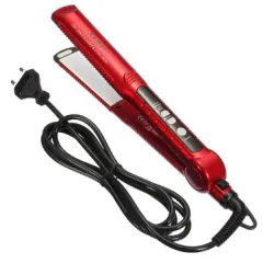 KEMEI 3 en 1 enderezadora de cabello Curling hierro caliente herramienta de onda de cerámica