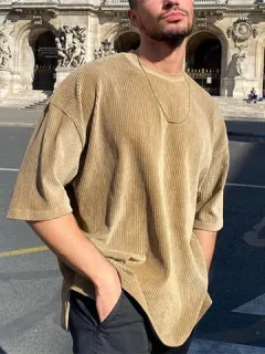 Striped Crew Neck T-shirt