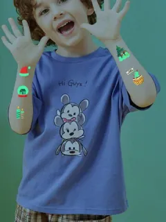 10 piezas de dibujos animados luminosos Tatuaje