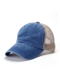 Multicolor Washed Cotton Baseball Cap