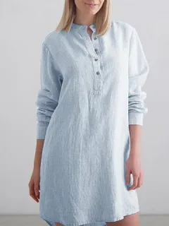 Cuello alto a rayas Vestido