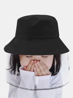 Detachable Anti-UV Face Shield for Kids Sun Hat