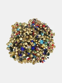 1200 piezas Uña diamantes de imitación de arte