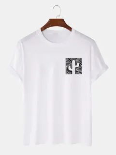 Cactus Pattern Cotton T-shirts