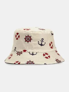 Unisex Cotton Printed Bucket Hat