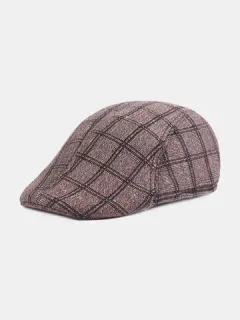 Warm beret in winter for men