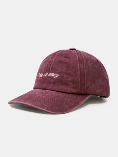 Unisex Baseball Cap with Washed Letter Embroidery