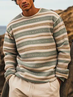 Striped Print Sweatshirts