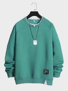 Casual Sweatshirts with Contrast Patches