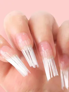 Fibra de extensión de uñas