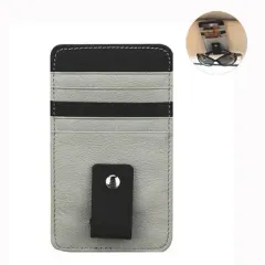 Piel Genuina Coche Sun Visor Gafas Clip multifuncional Coched Holder para hombres