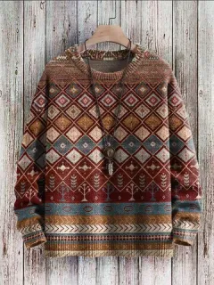 Vintage Geo Ethnic Sweatshirts