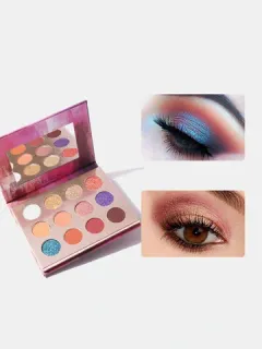 Paleta de sombras de ojos nude de 12 colores
