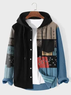 Tribal Jacket Patchwork Pattern Shirt