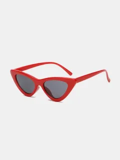 Gafas de sol Cat Eye Anti UV Lentes de cara delgada HD Ver