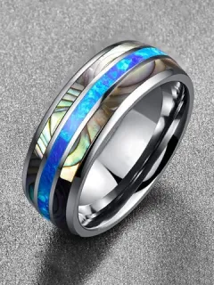 Anillo de oro de tungsteno para hombre