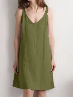 Corbata Tirante Fino Algodón Vestido