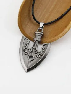 Collar con forma geométrica de elementos de anime