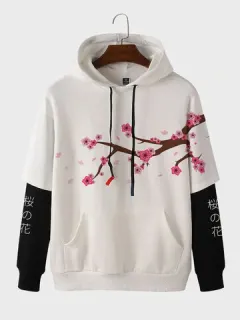 Cherry Blossom Patchwork Hoodies