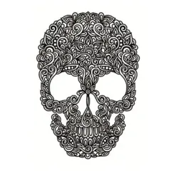 Etiqueta engomada temporal impermeable del tatuaje de Halloween