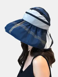 Foldable Empty Top Cover Hat Big Eaves for Cycling