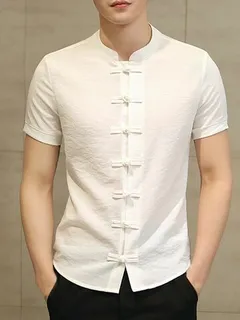 Short Sleeve Linen Button Down Shirts