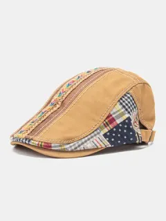 Unisex patchwork cap