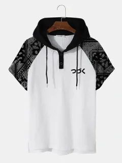 Paisley Print Raglan Sleeve T-shirts