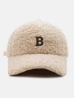 Unisex Baseball Cap with Letter B Patch