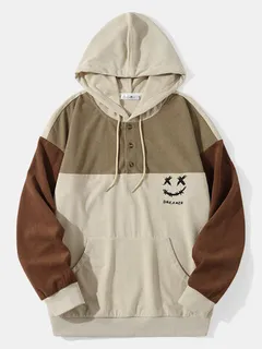 Multicolor Corduroy Hoodies