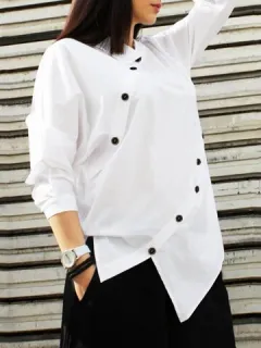 Botón Irregular Diseño Liso Camisa