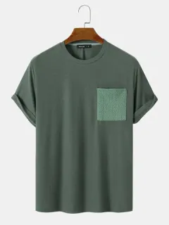 T-shirts with ribbed chest pocket