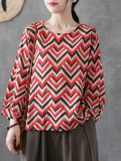 Blusa Chevron Check Rayas Patrón