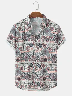Ethnic Floral Print Shirts
