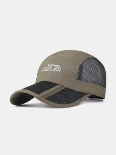 Foldable Baseball Cap Fishing Net Hat Quick Dry Cap