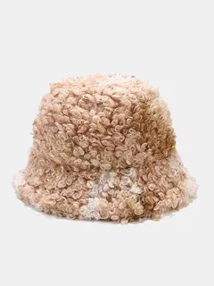 Unisex Lambswool Tie Dye Bucket Hat
