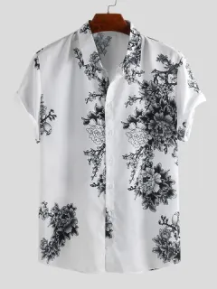 Floral Print Buttons Shirt