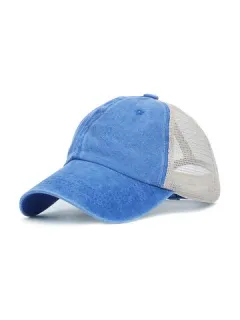 Breathable Solid Color Retro Washed Fabric Color Baseball Cap