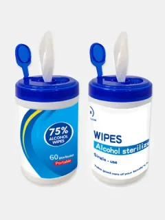 Toallitas desinfectantes con 75% de alcohol