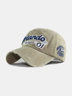 Men's Washed Cotton Baseball Cap Outdoor Adjustable Sunshade Hats