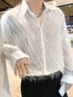 Transparent Striped Stripe Shirt
