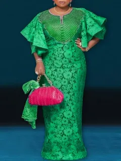 Estampado floral talla grande Vestido