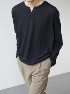 Mercerized cotton long-sleeved t-shirts