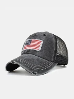 Unisex Distressed Embroidered Baseball Caps