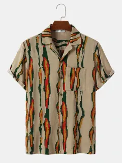 Irregular colored printed shirts