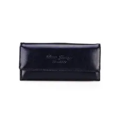 vendimia elegante billetera de cuero cera PU