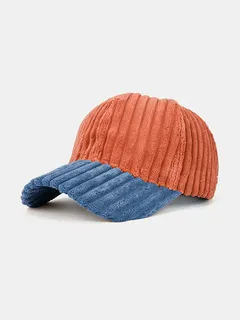 Collrown Men & Women Corduroy Contrast Color Casual Baseball Hat